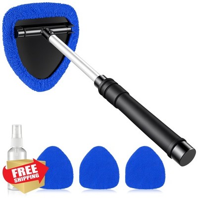 JUSTTOP Windshield Cleaner Tool, Car Interior and Exterior Window Cleaning Ki...