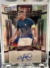 2023-24 KYLIAN MBAPPE Panini Select FIFA Silver PRIZM AUTO France SP #S-KM