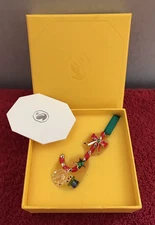 NEW Authentic SWAROVSKI Crystal Dulcis Candy Cane Snowman Ornament 5684303