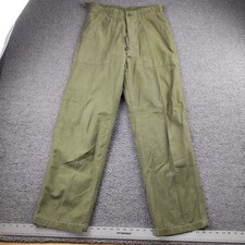 Vintage OG-107 sateen Trousers 30x31 olive drab green fatigue