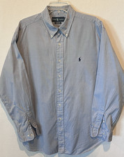 Polo Ralph Lauren Oxford Button Down Long Sleeve Shirt Classic Fit 17 1/2