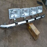 DachträGer Typ A + Schwarze Spots X4 + LED X5 FüR MAN TGM TGL Edelstahl Dach
