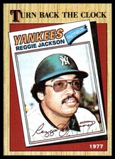 Reggie Jackson 1987 Topps #312 Yankees MLB READ FREE SHIPPING AutographDen