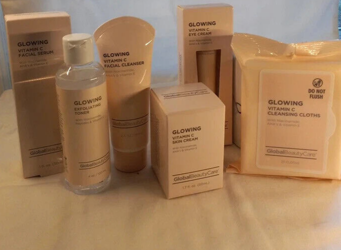 GlobalBeauty Care Vitamin C Skincare Set for Glowing Skin 6-Piece