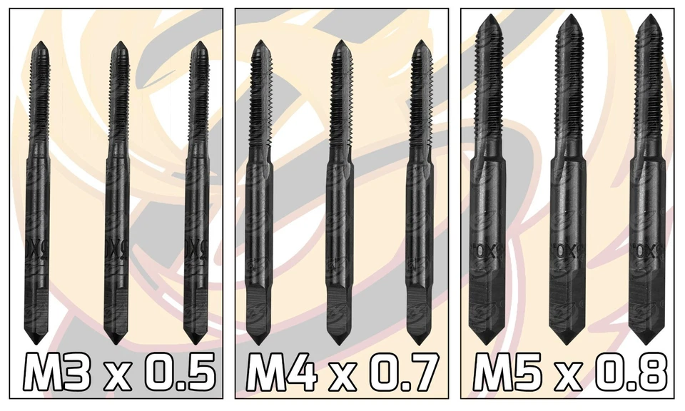 BERGEN Metric Tap And Die Set 32pc M3 M4 M5 M6 M8 M10 M12 Tap & Die & Taper Plug - Image 2 of 4