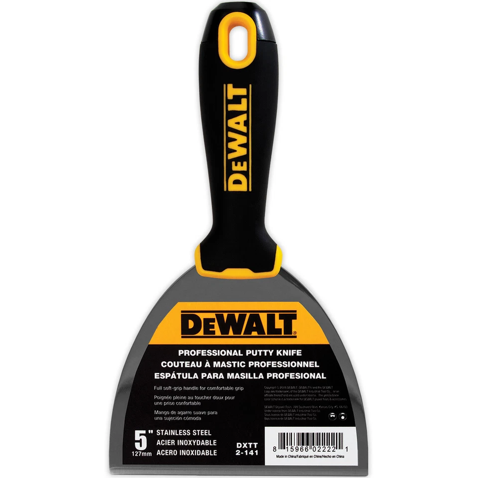Conjunto de facas de fita de aço inoxidável DEWALT drywall com misturador + panela de lama | DXTT-3-609 - Imagem 4 de 4