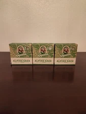 Dr Squatch Soap Alpine Sage Men's Fresh 100% Natural Handmade 5 OZ Pack of 3