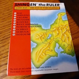Shingen the Ruler Nintendo Entertainment 1990 NES Auth Working Game Cart & Map