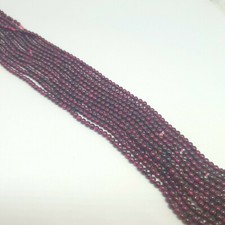 Cabochon Round Garnet 3mm Gemstone Beads, Hand Polished