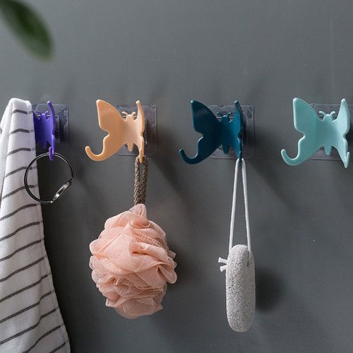 4 Pcs Butterfly Suction Hook Hooks Holders Bathroom Accessories Sets eBay