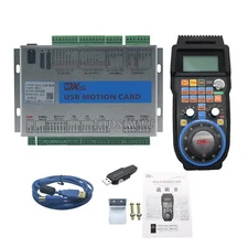 3-Axis Mach3 Motion Controller Breakout Board MK3-V + 4-Axis MPG Handwheel tps