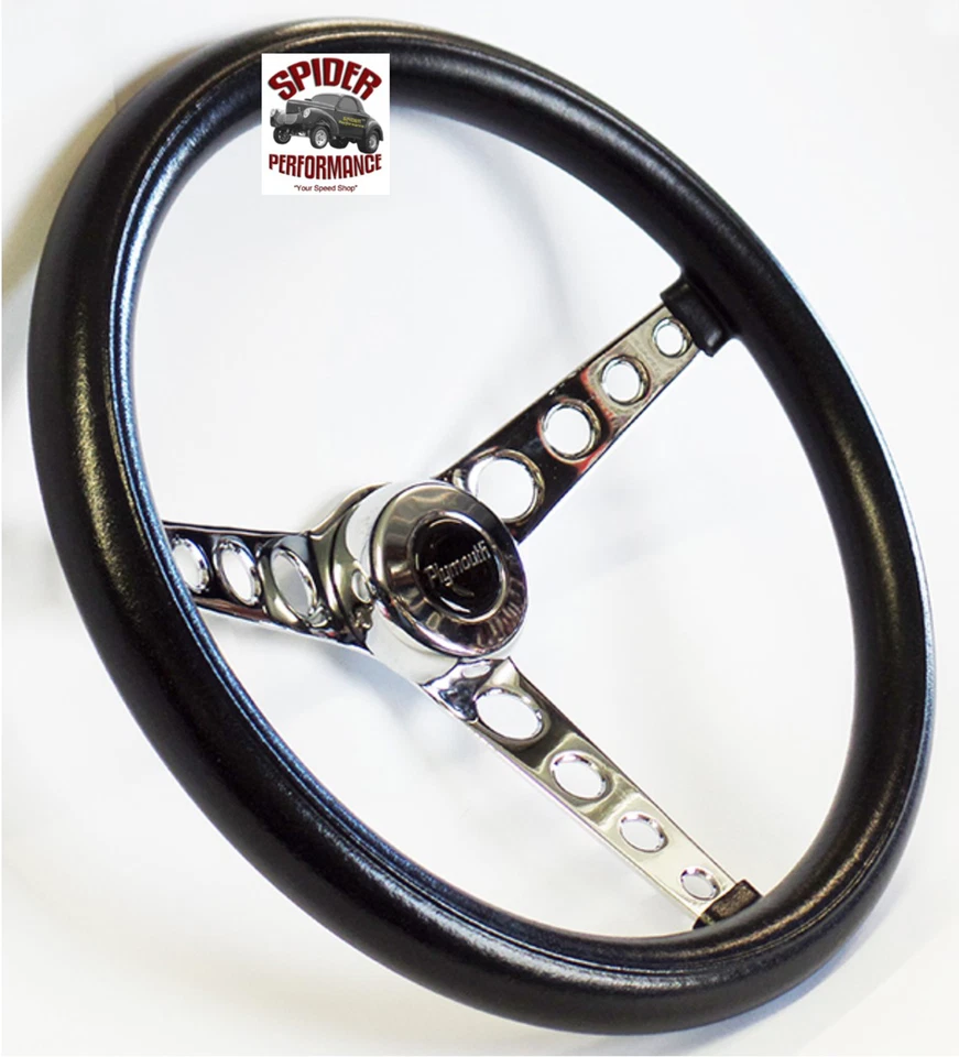 Volante Plymouth 1968-1969 14 1/2" cromo clásico Foto 2 de 4