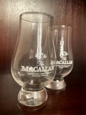 Custom Engraved Macallan Glencairn Whiskey Glass – 6 oz Tasting Glass Set Of 2