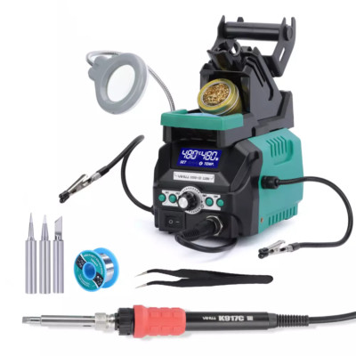 YIHUA 939D+ III 110W Soldering Iron Station Double Digital Adjustable Temp ESD