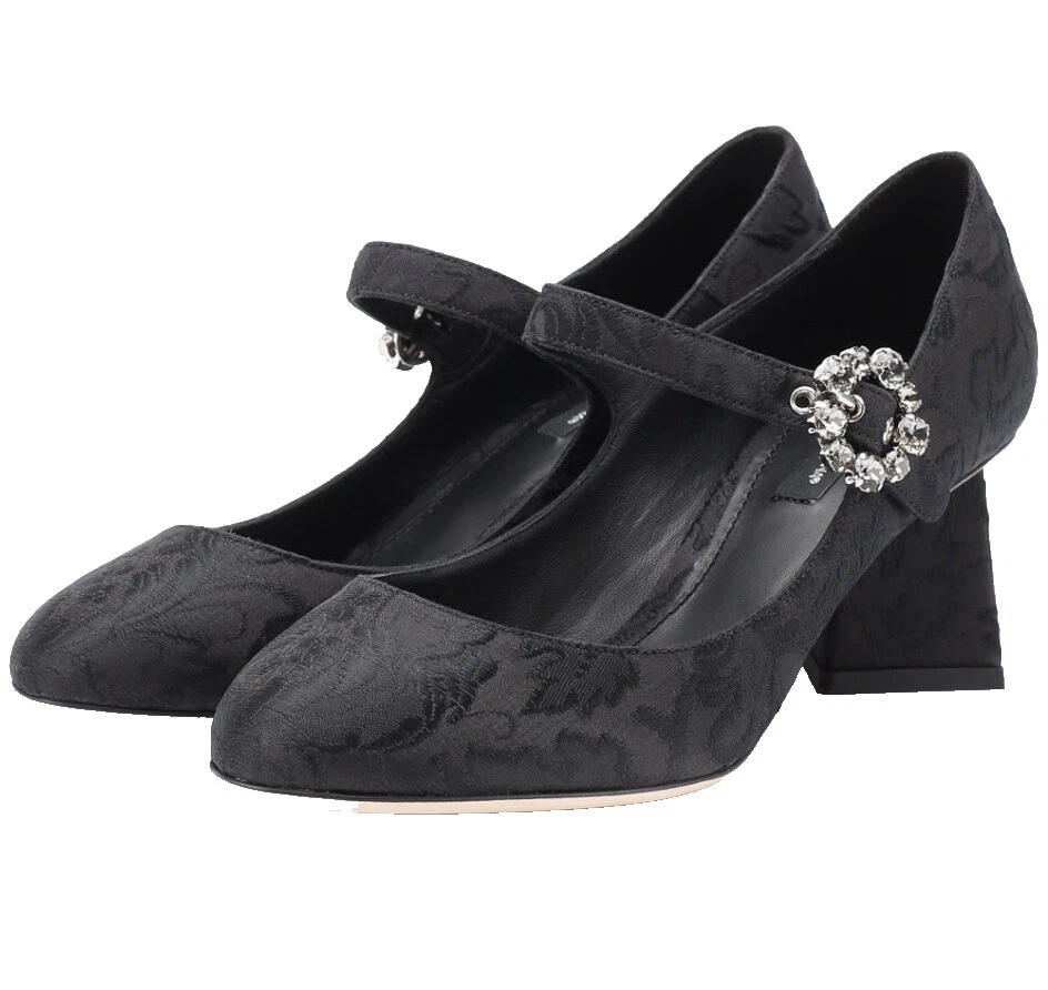 Туфли на танкетке для женщин Dolce & Gabbana черные