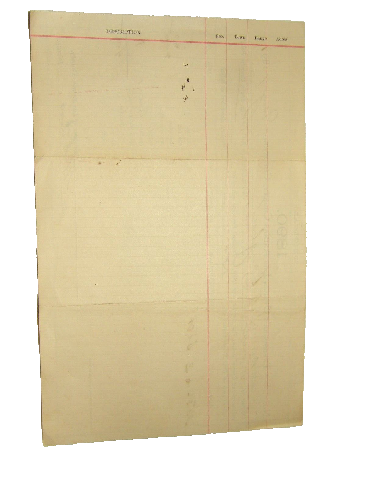 Las Animas County, Colorado 1890 Tax Receipt Treasurer Office eBay