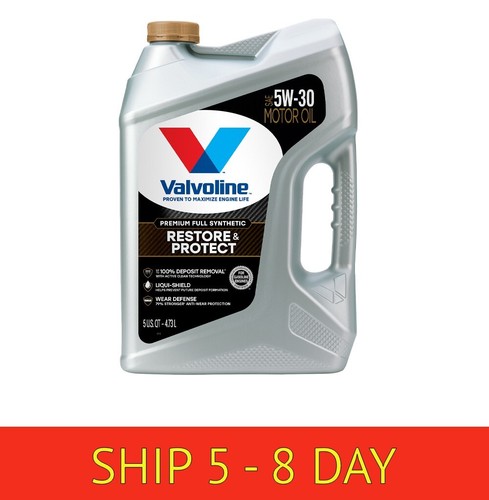 Olio Motore Valvoline Restore & Protect 5W-30 Sintetico Completo – 5 QT (5 Litri)