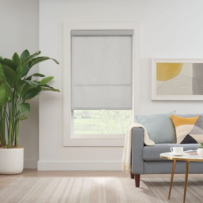 ECLIPSE Solar Modern Cordless Light Filtering Privacy Window Roller Shade for