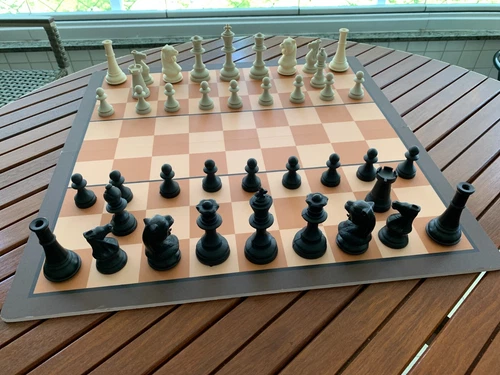 Chess 9x9 - Shogi International pieces with custom and unique set with checkers