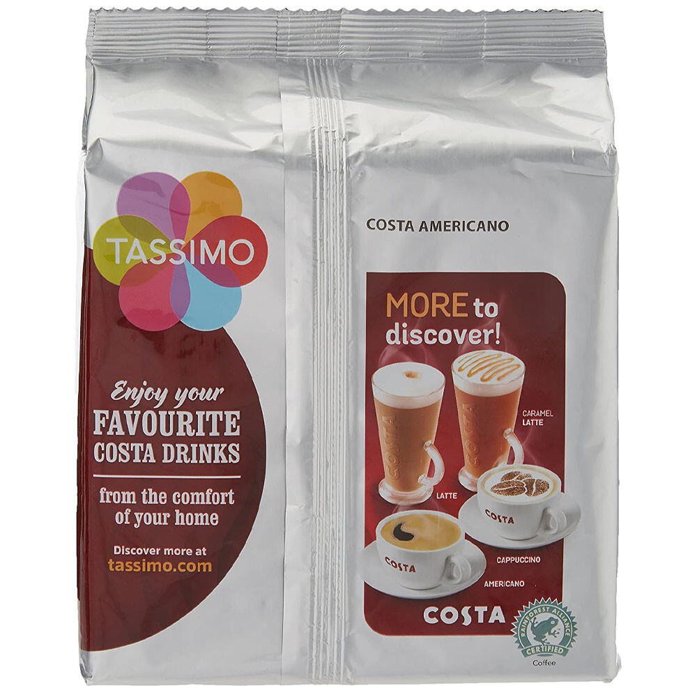 Tassimo Coffee Costa Americano Pods Calories Tassimo Coffee Pods