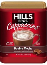 Hills Bros. Coffee Instant Cappuccino Double Mocha, 16-Oz Jars 6 Free Shipping