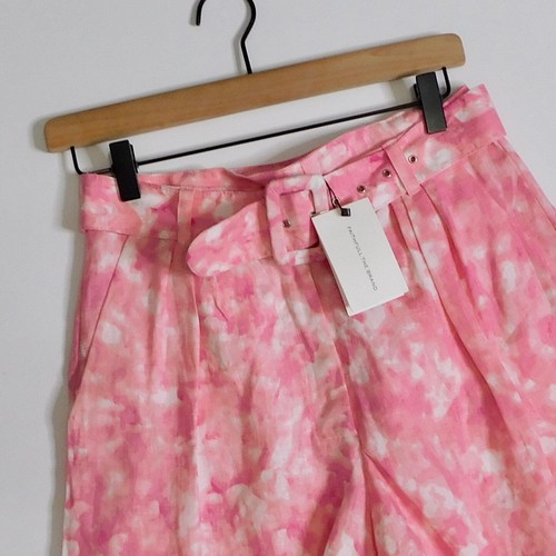 ¡¡NUEVO CON ETIQUETAS!! Pantalones Cortos Revolve FAITHFULL THE BRAND Les Deux Rosa Roos Tie Dye Lino Talla 4 - Imagen 3 de 21