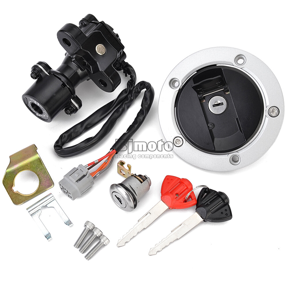 Ignition Switch Fuel Gas Cap Seat Lock Keys Kit For Suzuki