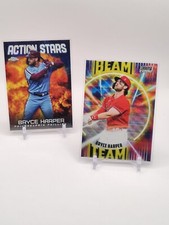 2023 Stadium Club Chrome Bryce Harper Beam Team Wave Refractor
