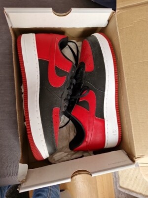 Sammlerstück  Nike Air Force 1 Low ''Bred''   2016   Gr. 42.5   NEU/DS  820266-009