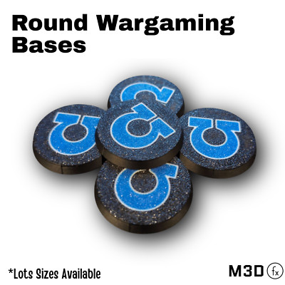 ULTRAMARINE ROUND Bases Miniaturmodelle Wargaming Warhammer 40K Games Workshop