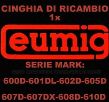 1CINGHIA DI RICAMBIO MOTORE PROIETTORE EUMIG MARK 600D,601DL,602D,607D,610D,608D