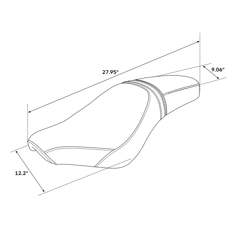 Two-Up Driver & Passenger Seat Fit For Honda Rebel 500 CMX300 CMX500 2017-22 US - Image 2 of 4