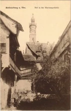 Old postcard postcard Rothenburg- Hof in der Marien pharmacy GERMANY (1074435)
