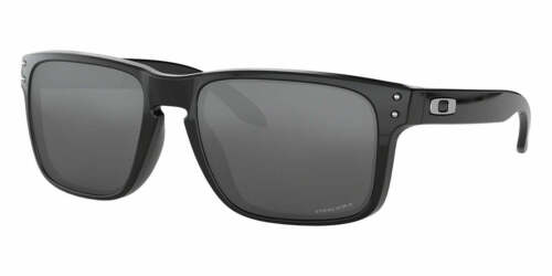 Oakley Holbrook Polished Black Prizm Mirrored 55 mm Sunglasses OO912-E155