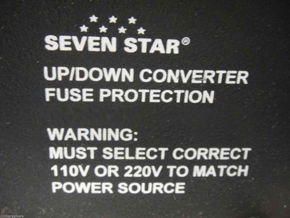 Seven Star TC1500 110V 220V Power Voltage Converter 1500 Watt Transformer 1500W  - Image 3 of 4