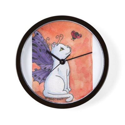 CafePress Ladybug Friend 10'' Wall Clock (415405681)