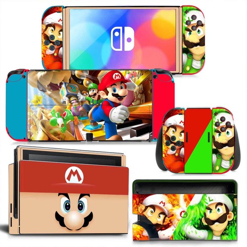 DIY Decal Cartoon Wraps Colorful Stickers Mario Skin Stickers For Switch Oled - Picture 23 of 47