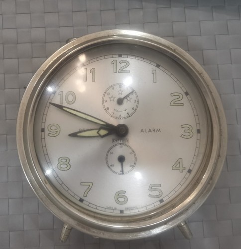 Raro Reloj Despertador PETER Repetición Grande De Colección XXL ALEMANIA - Imagen 5 de 7
