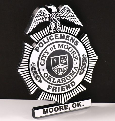 Policemens Friend Moore Oklahoma OK Toy Badge Pinback Pin Kids Play ...
