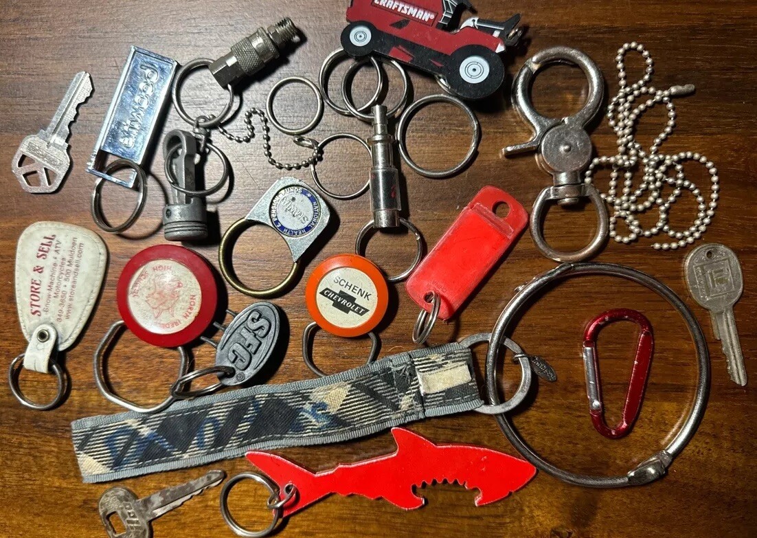 20+ Keychain Key Lot Atwood SFC Schenck Chevrolet Craftsman Bottle