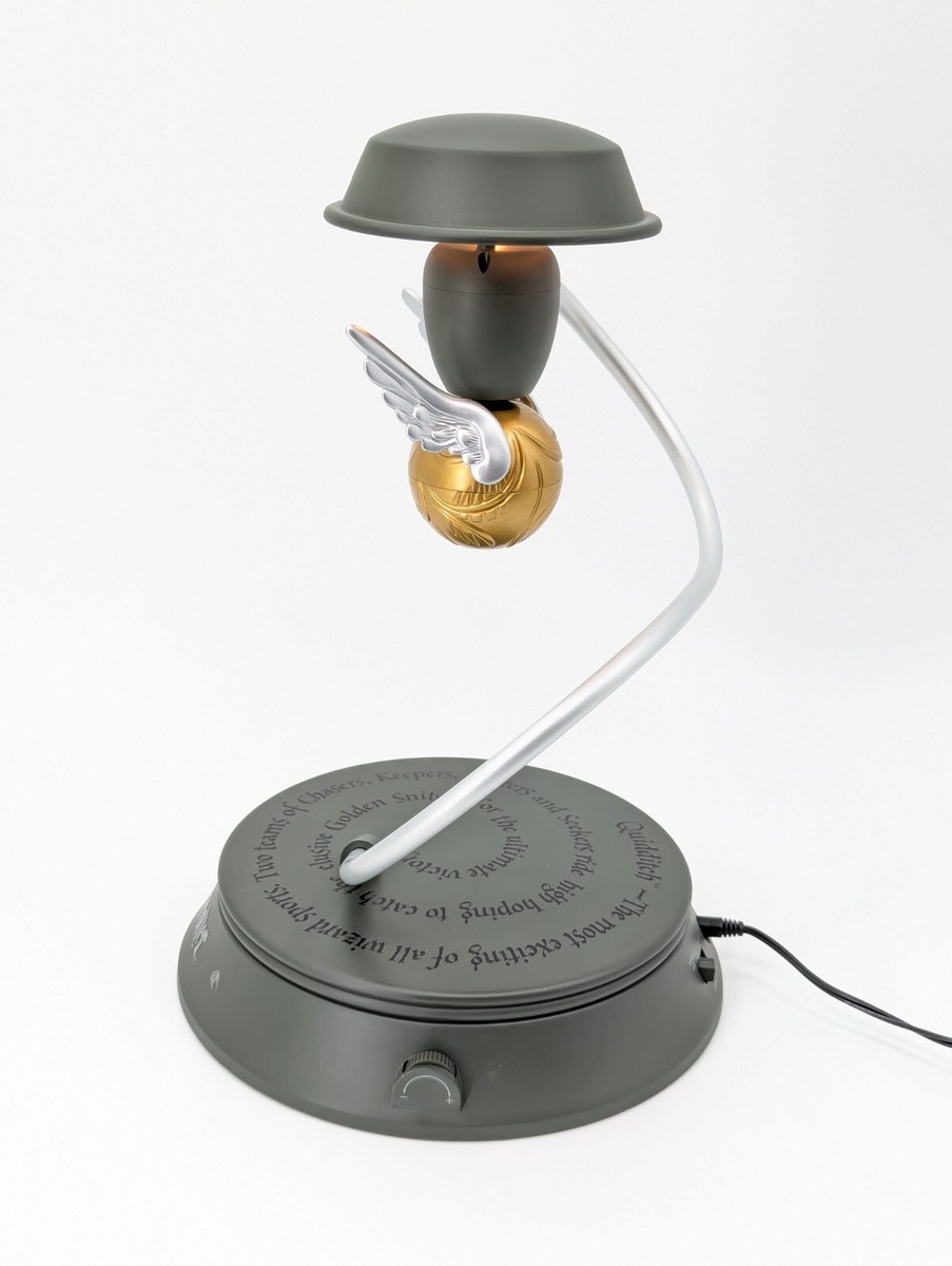 Harry Potter Hallmark Levitating Golden Snitch Lamp - Tested