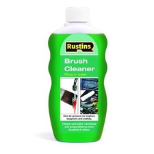 Image of Rustins Brush and Roller Cleaner 300ml Easily Removes Oil Based Paint Varnish 