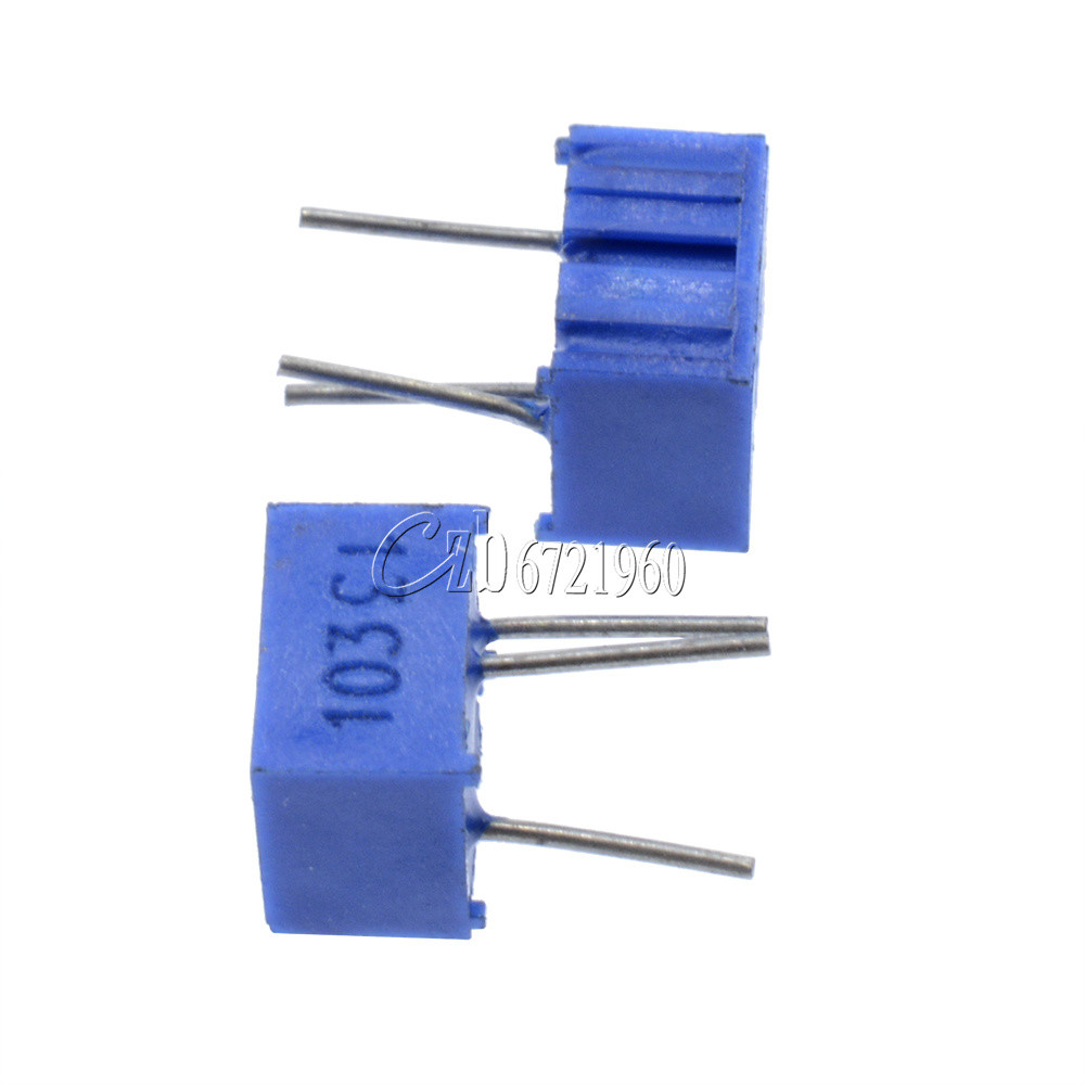 Potenziometri Trimmer 3362P-103 10K Ohm – 100 Pezzi, Alta Precisione, GCSUPERMARKET
