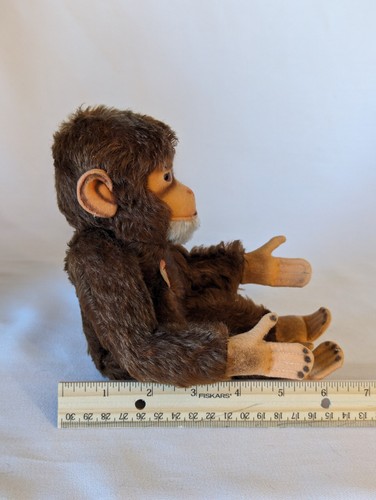 Vintage Steiff Original RARE Jocko # 5325 chimpanzee monkey Germany plush toy - Picture 14 of 15