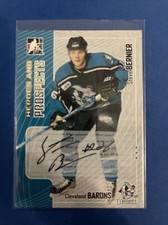 2005-06 ITG Heroes & Prospects Steve Bernier Autographed Card San Jose Sharks
