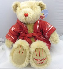 Silk  Satin Leonardo 2001 large Teddy Bear 15 inch
