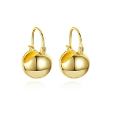 Ball Hoop Dangle, Drop Elegant Earrings Gold Plated For Women Fashion Jewelry
