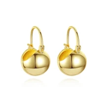 Ball Hoop Dangle, Drop Elegant Earrings Gold Plated For Women Fashion Jewelry