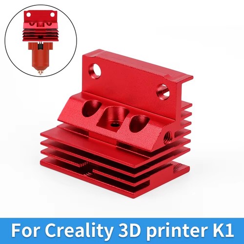 For Creality K1 / K1 Max 3D Printer Extruder Head Nozzle Radiator Cooling Block - Picture 2 of 8