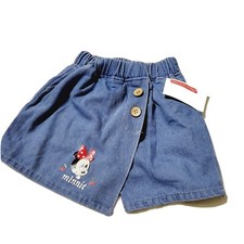 Girls Elastic Waist Toddler Denim Shorts Size 5  Minnie Mickey Mouse